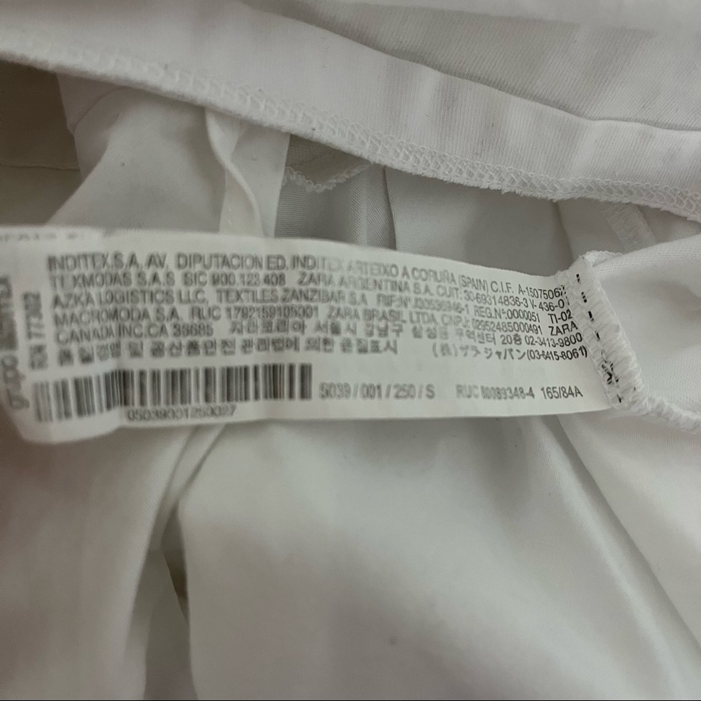 ZARA sz S White Hi Lo Tshirt Tee Williamsburg Brooklyn New York - Picture 4 of 9